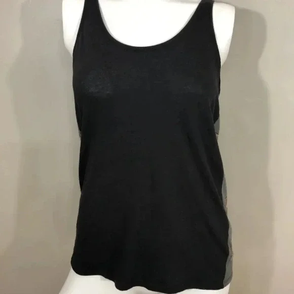 Victoria's Secret Pink black bling tank top shirt size medium - Picture 2 of 6